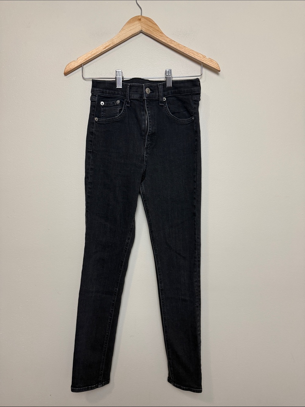 Rag & Bone High-Rise Black Women's Skinny Jeans size 27